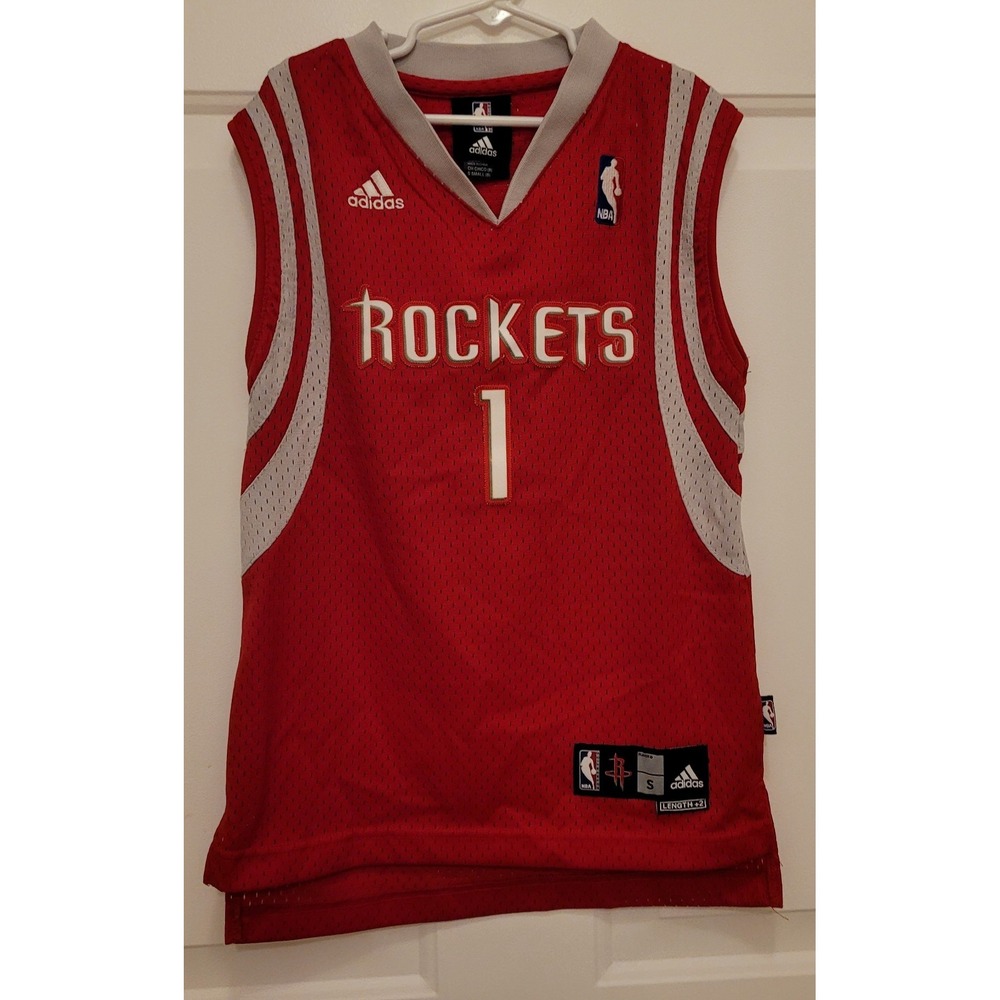 Vtg Adidas Houston Rockets Tracy McGrady Vintage Jersey Size Small (S)(long fit)